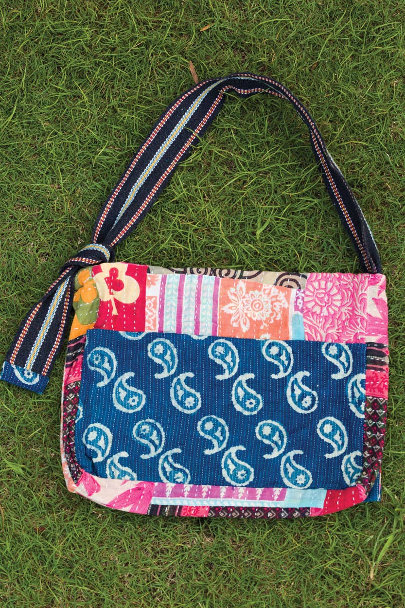 Sevya Handmade - Kantha Messenger Bag