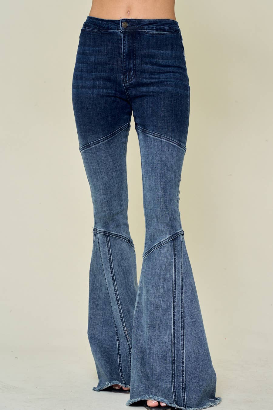 Saints & Hearts OMBRE DENIM FLARED WESTERN DENIM JEANS