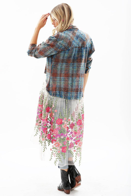 Aratta - Anastasia Maxi Shirt Duster Dress Jacket Top