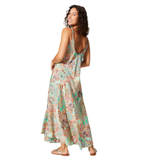 Aller Simplement - MAXI LONG SLEEVELESS SUMMER DRESS / OS