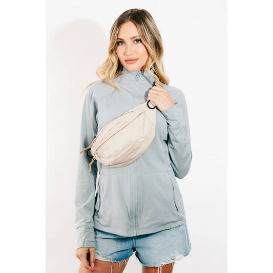 Collections by Fame Accessories - Large Lightweight Fanny Pack Bag: PU