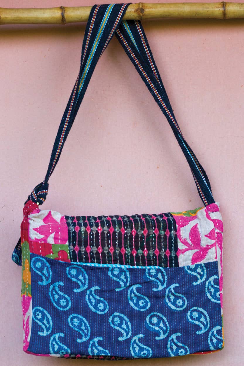 Sevya Handmade - Kantha Messenger Bag