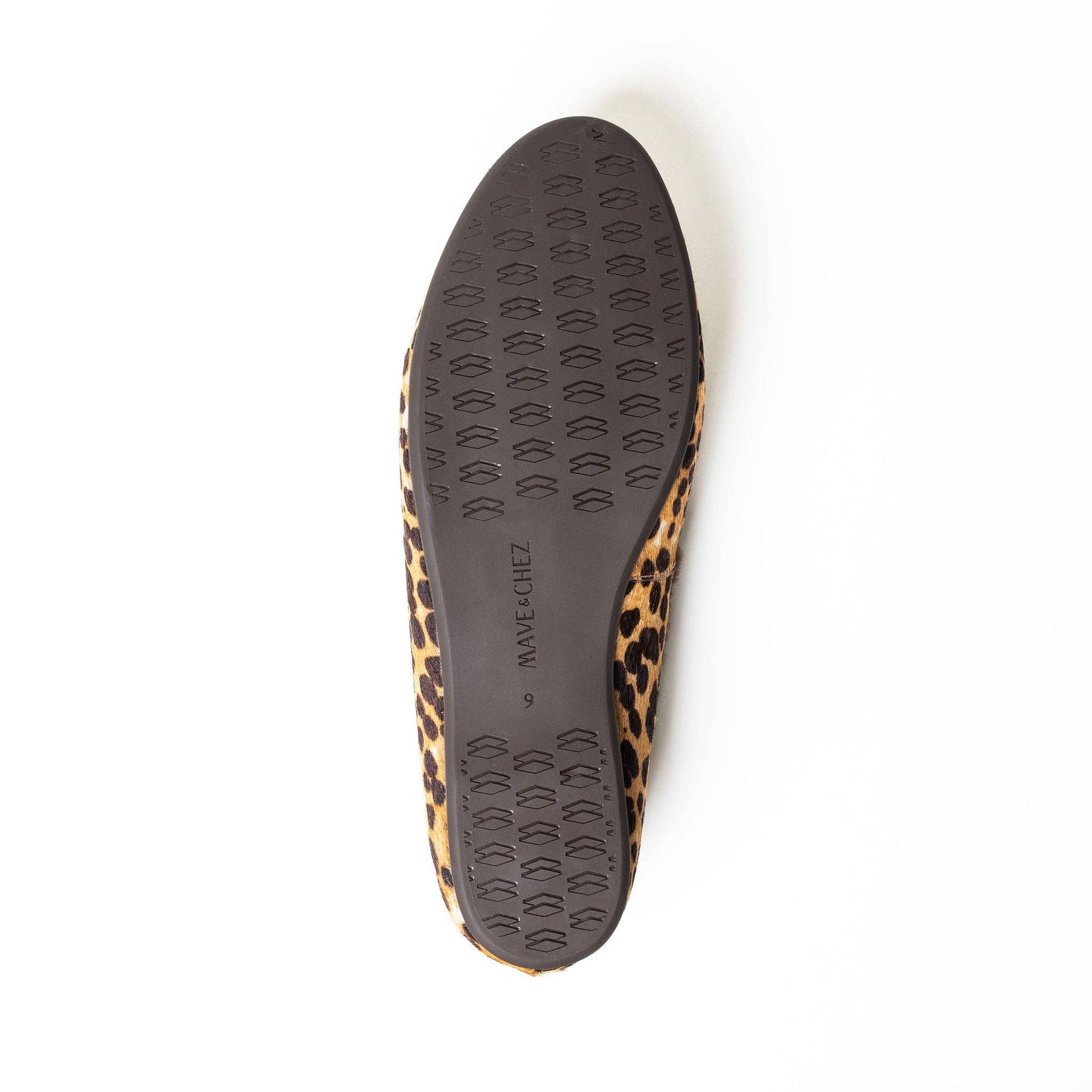 Mave & Chez - The Audrey Pony - Classic Loafer: Leopard Suede / 9