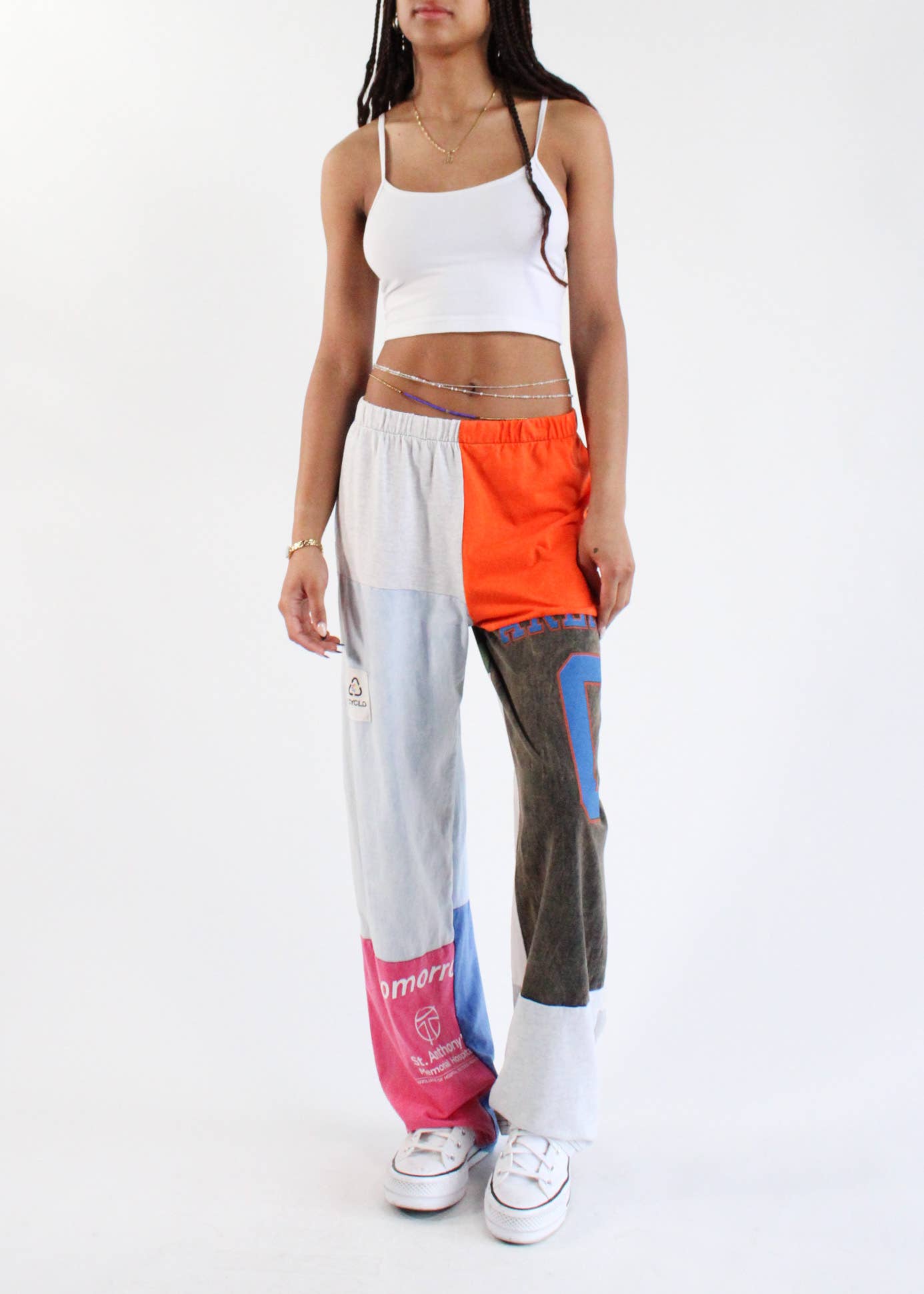Upcycled Graphic Tee Pants
