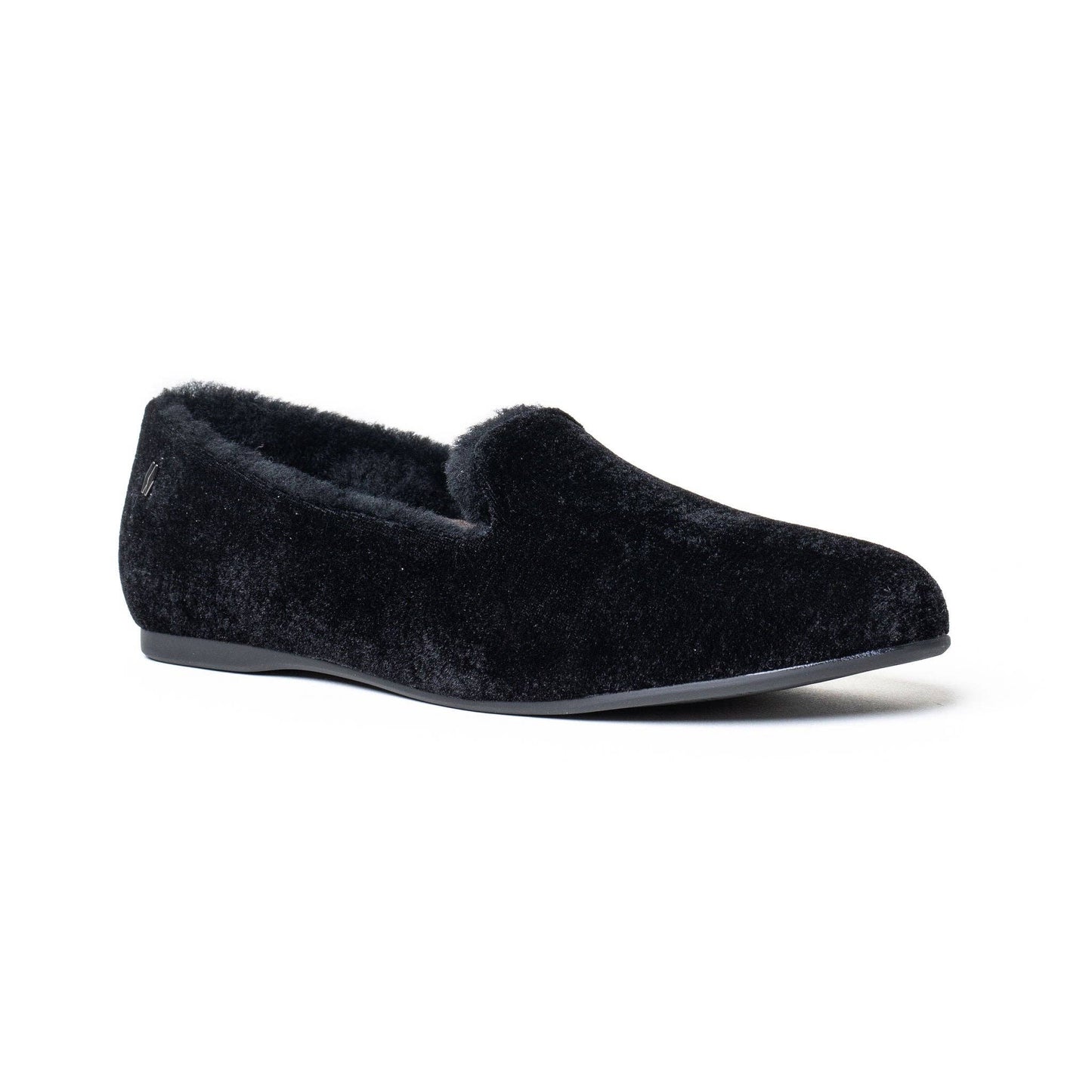 Mave & Chez - The Audrey - Classic Loafer: Black Velvet / 9