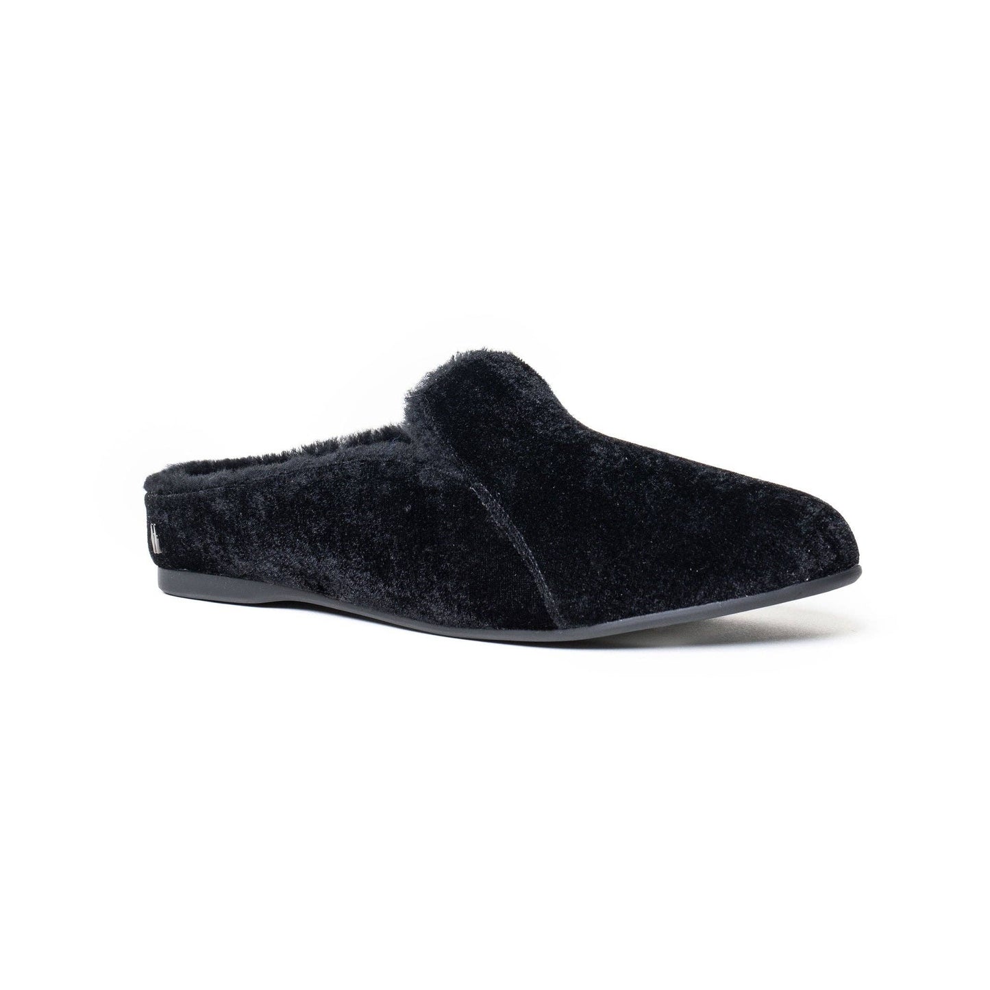 Mave & Chez - The Maya Backless Mule: Black Velvet / 9