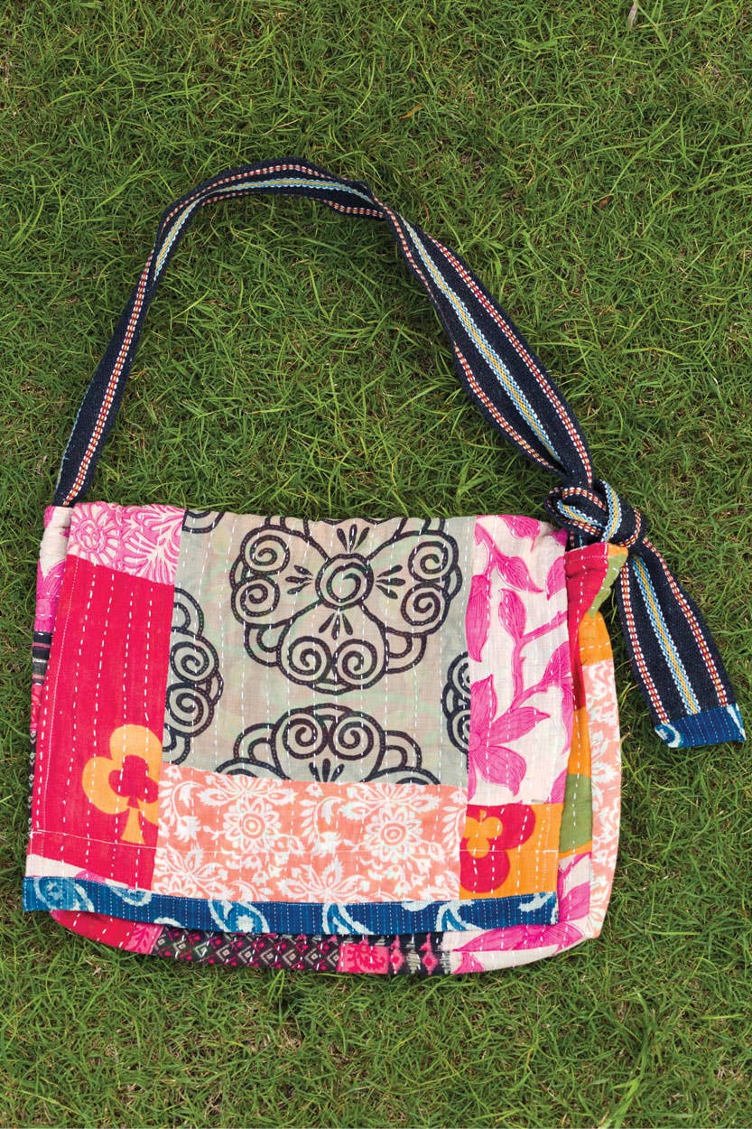 Sevya Handmade - Kantha Messenger Bag