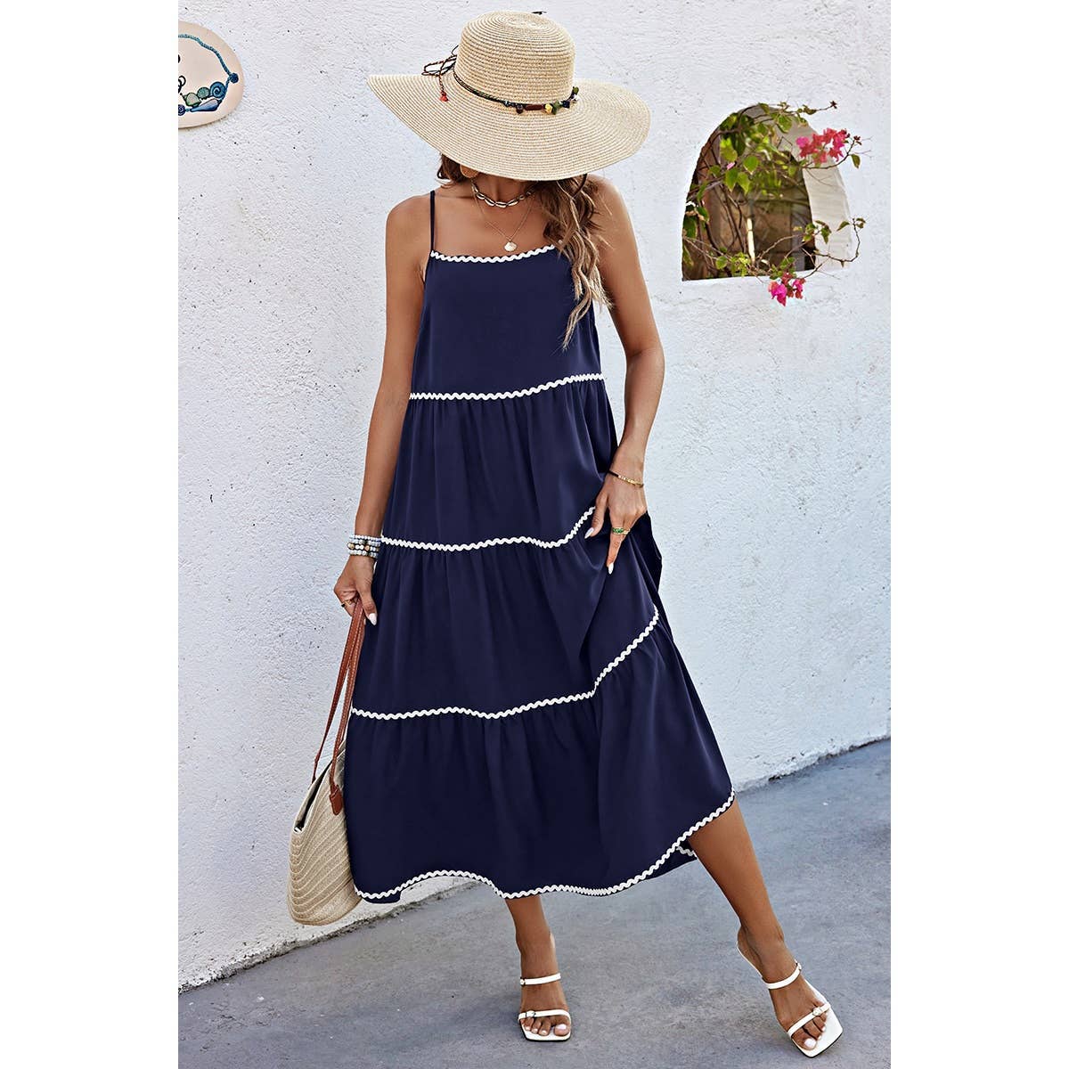 Love, Kuza - Wave Trim Wonder Maxi: NAVY