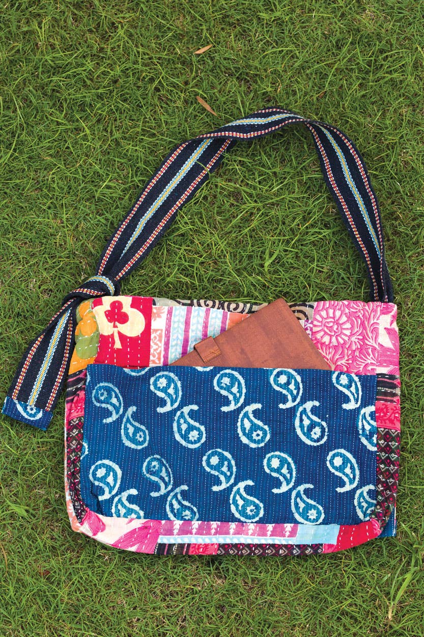 Sevya Handmade - Kantha Messenger Bag