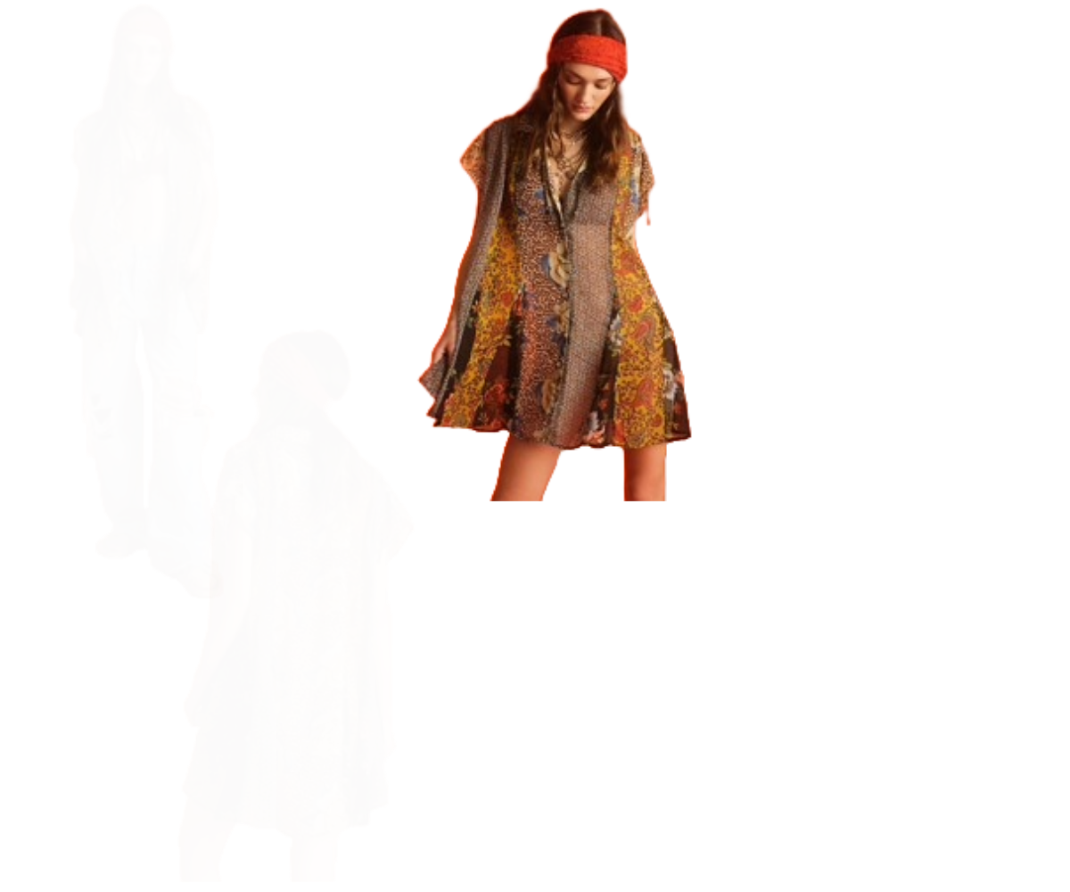 Free People Toni Printed Mini Dress