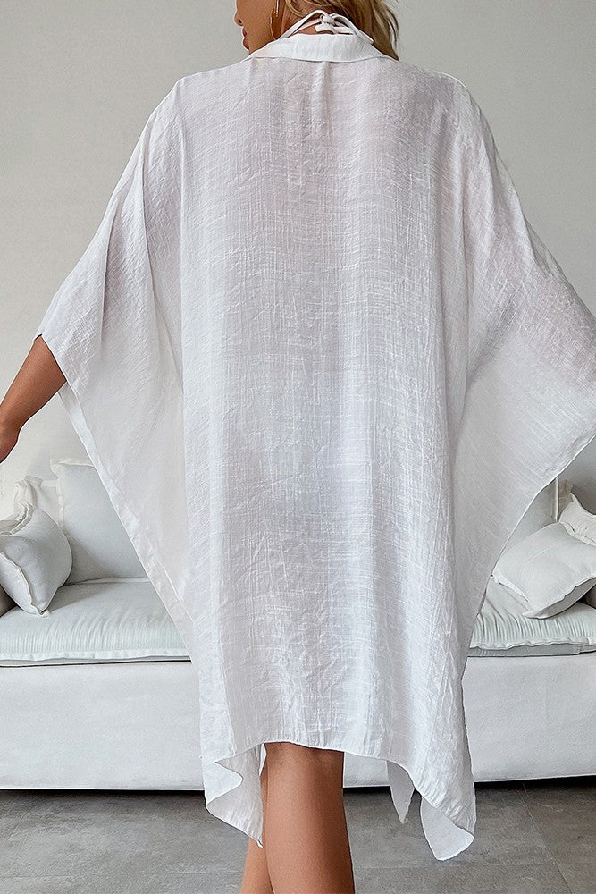 UNISHE - Summer Beach Shirt Cover Up White / One Size