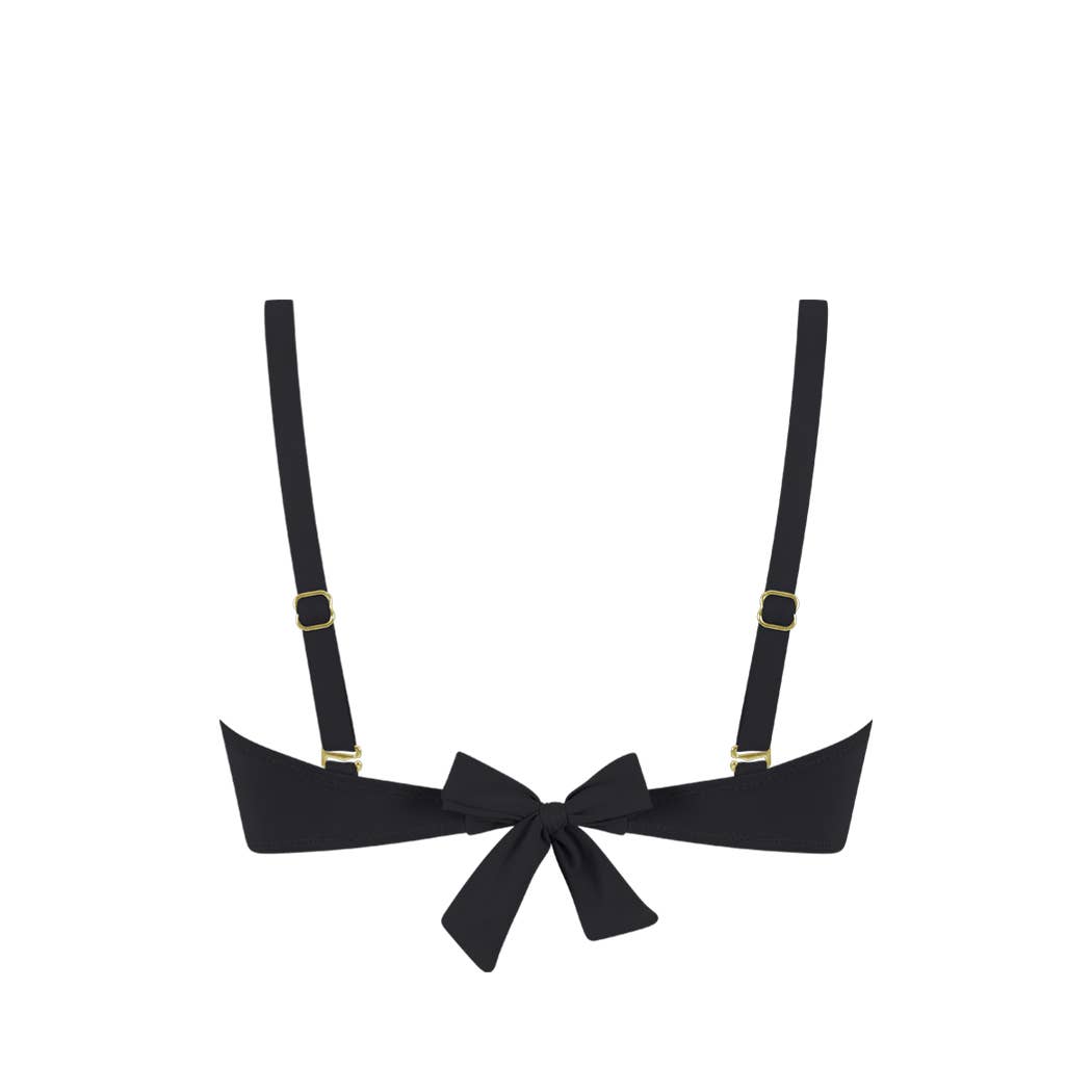 MrMiss Design Studio - Chlamys Varia SWIM Minimizer Bikini Top  - Black