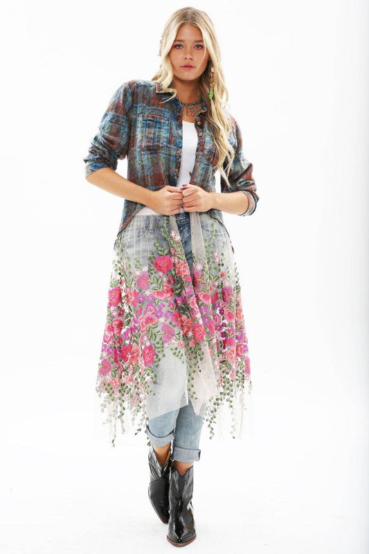 Aratta - Anastasia Maxi Shirt Duster Dress Jacket Top