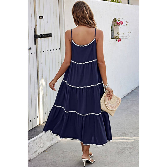 Love, Kuza - Wave Trim Wonder Maxi: NAVY