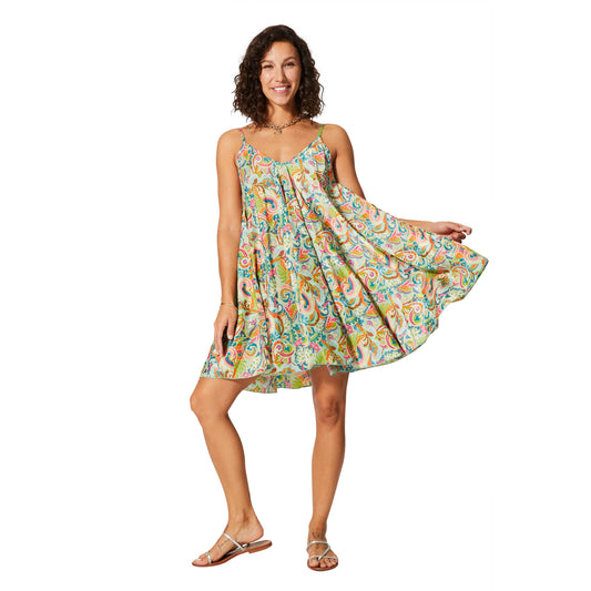 Aller Simplement - SHORT SLEEVELESS SUMMER DRESS / OS