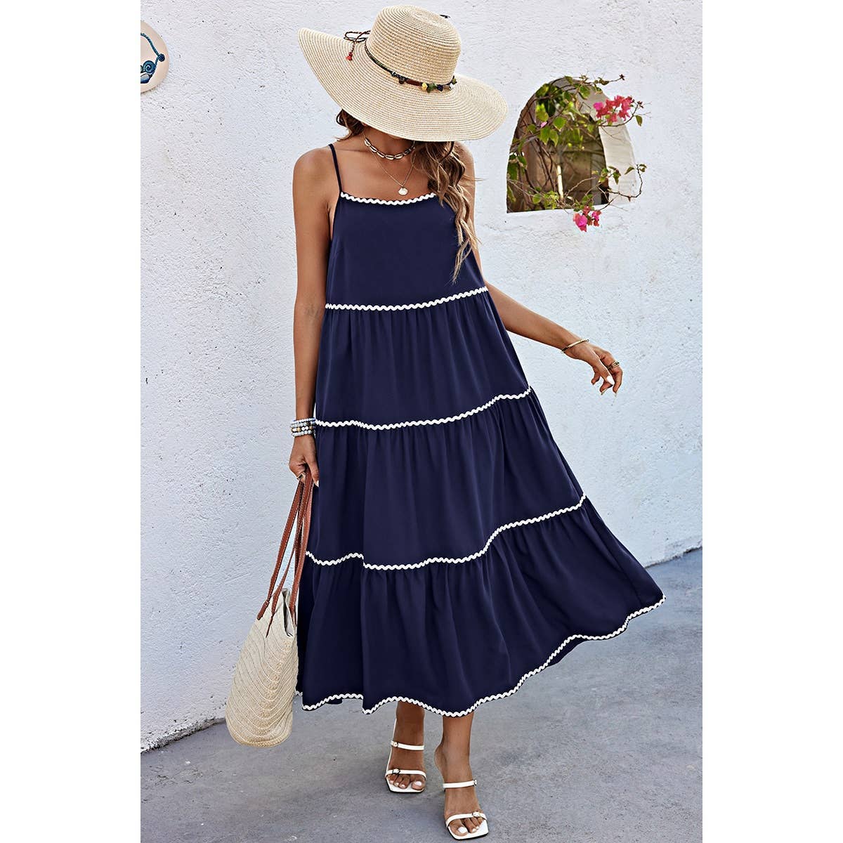 Love, Kuza - Wave Trim Wonder Maxi: NAVY