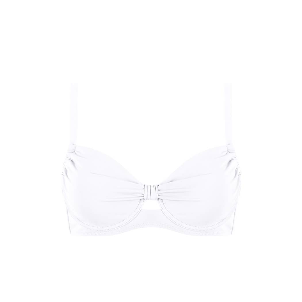 MrMiss Design Studio - Chlamys Varia SWIM Minimizer Bikini Top - White