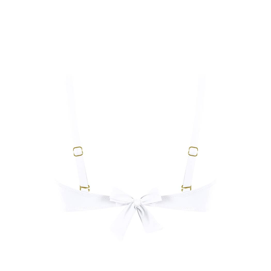 MrMiss Design Studio - Chlamys Varia SWIM Minimizer Bikini Top - White