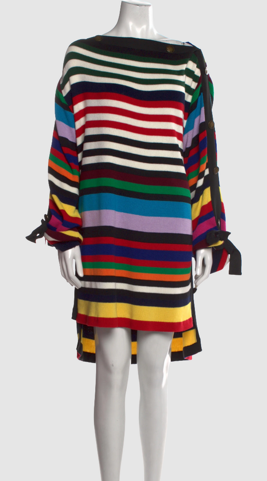 Monse Striped Shift Sweater Dress Medium
