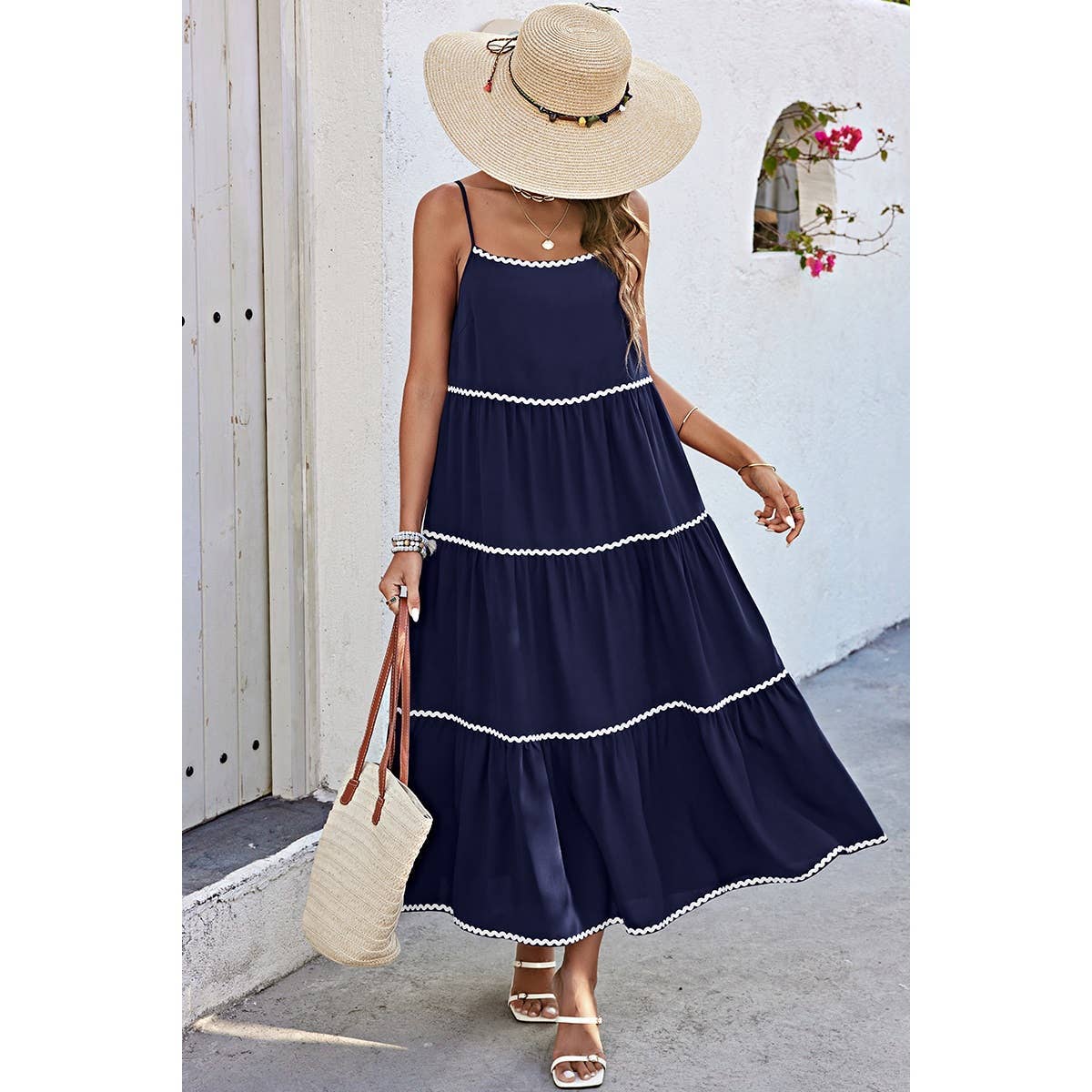 Love, Kuza - Wave Trim Wonder Maxi: NAVY