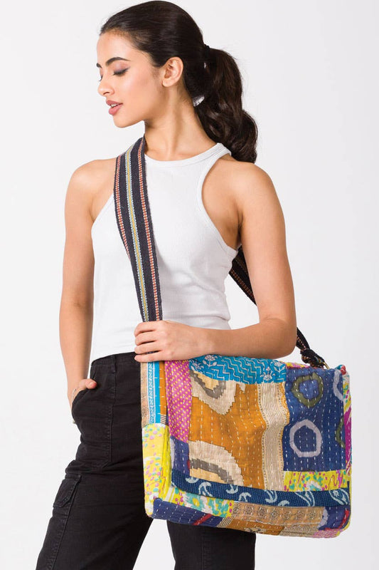 Sevya Handmade - Kantha Messenger Bag